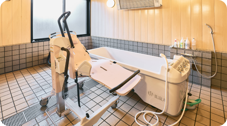 機械浴（ストレッチャー浴）